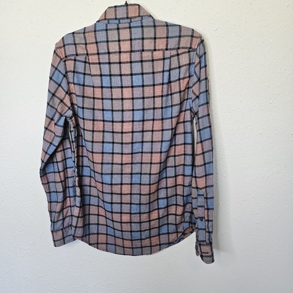 Goodfellow‎ Mens S Small Flannel Checkered Plaid Button Down Long Sleeve - Picture 8 of 10